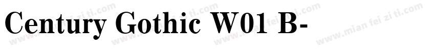 Century Gothic W01 B字体转换